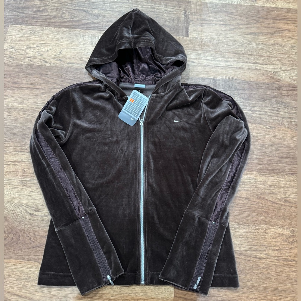 Nike Y2K deadstock velour hoodie size XL NWT